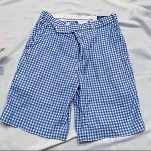 Vintage Ralph Lauren blue plaid shorts
